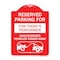 Signmission Reserved Parking for Todays Performer Unauthorized Vehicles Towed Away Aluminum, A-DES-RW-1824-23072 A-DES-RW-1824-23072 - alternate 1